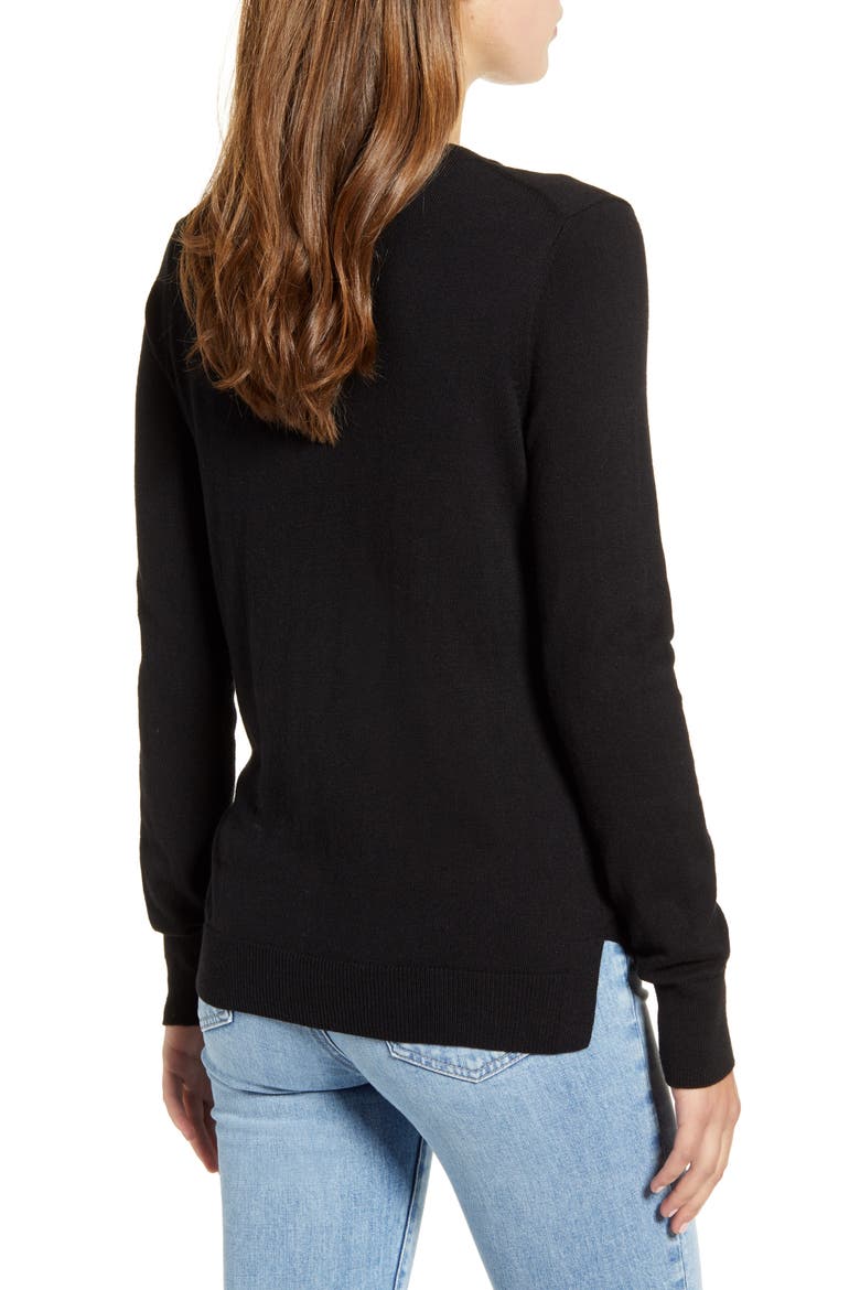 Sequin Cheers Sweater, Alternate, color, RICH BLACK