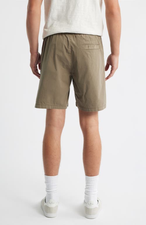 Brooklyn Industries Stretch Cotton Ripstop Shorts In Green