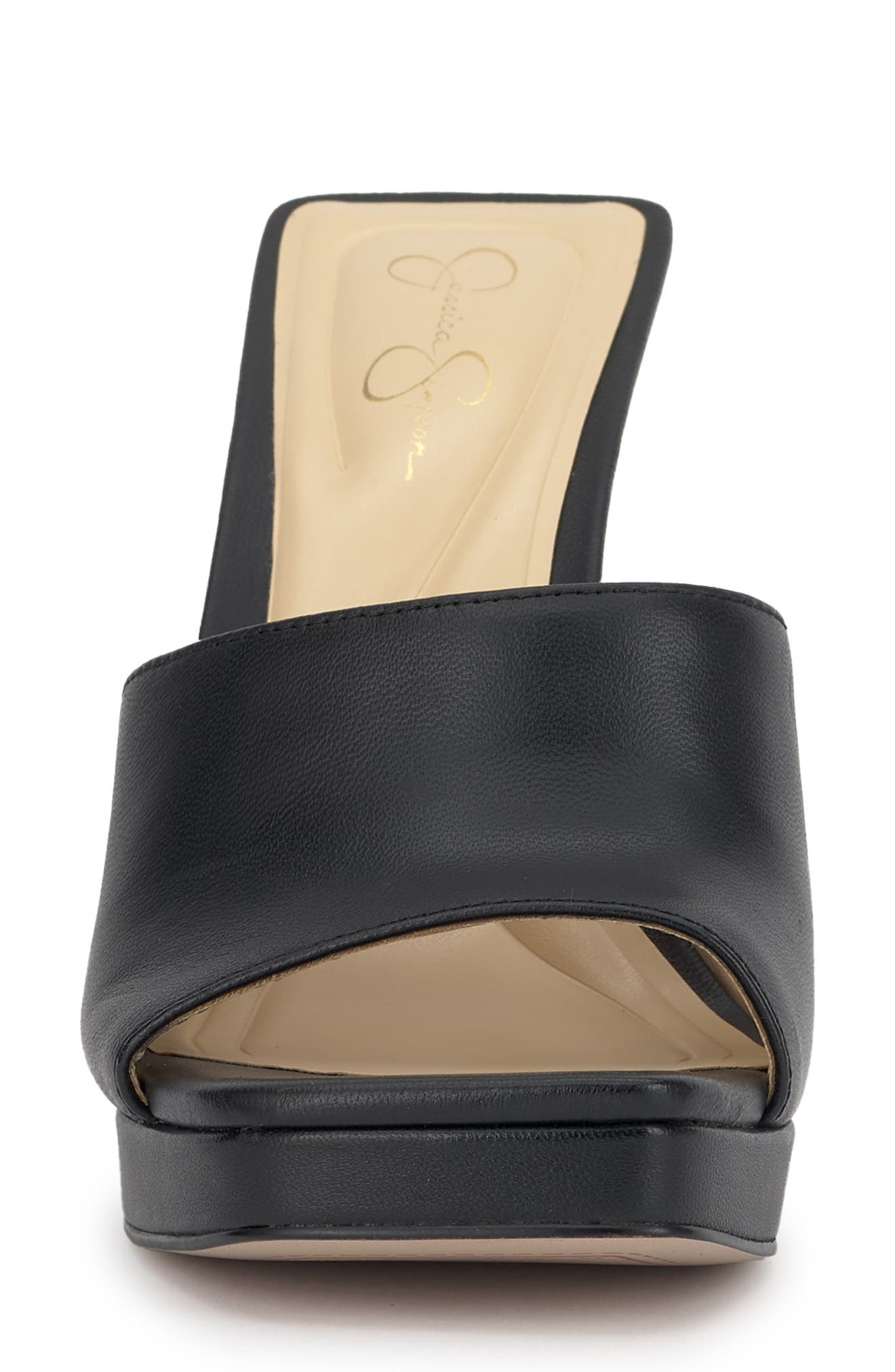 Jessica Simpson Azelica Platform Slide Sandal, Alternate, color, Black
