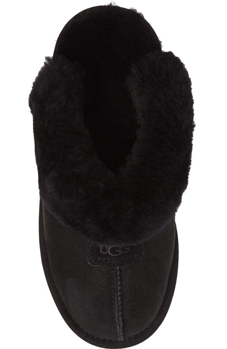 UGG<sup>®</sup> Coquette Genuine Shearling Lined Slipper, Alternate, color, Black