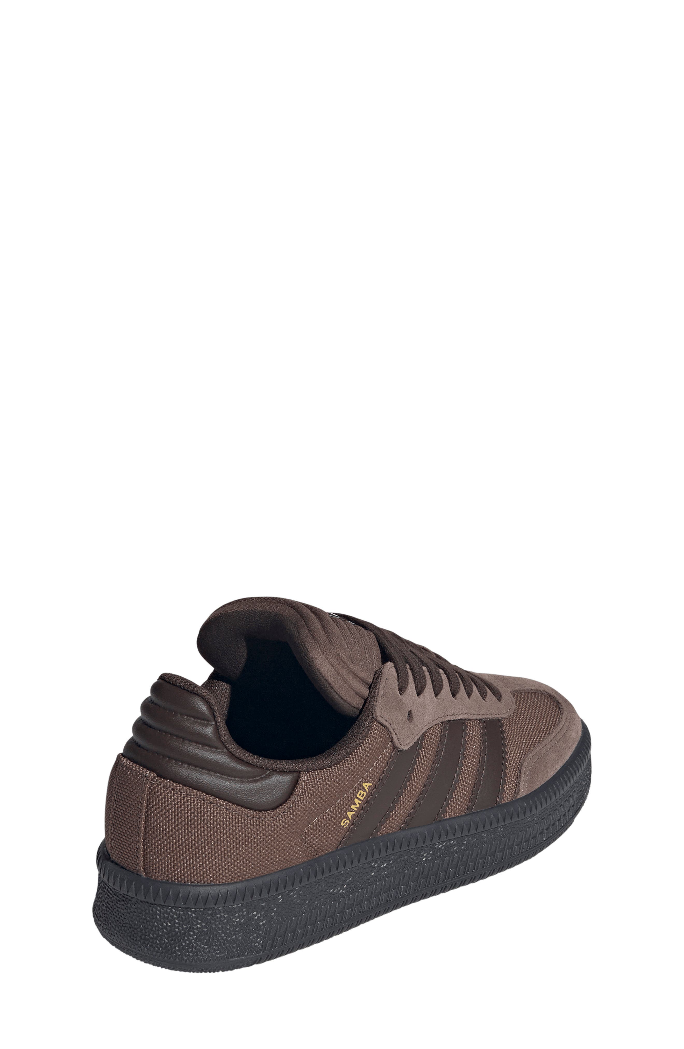 adidas Kids' Samba XLG Sneaker, Alternate, color, Earth/ Dark Brown/ Black