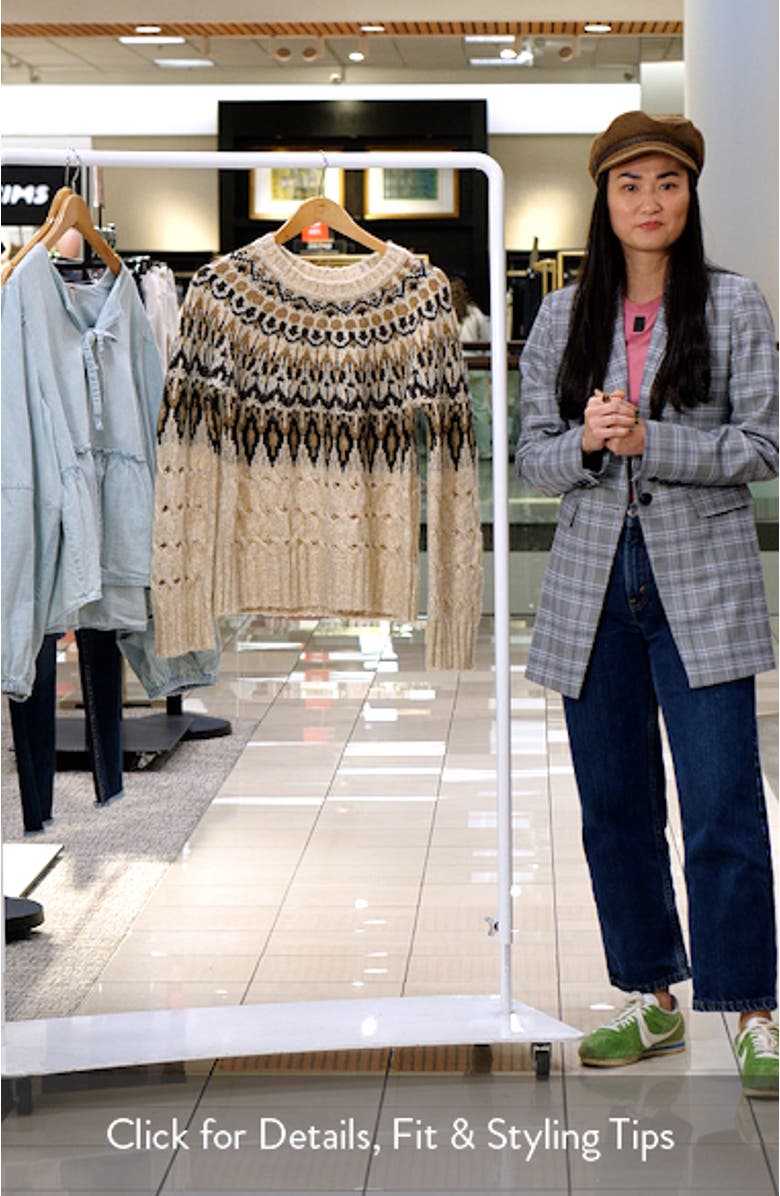 Suzette Fair Isle Sweater, sales video thumbnail