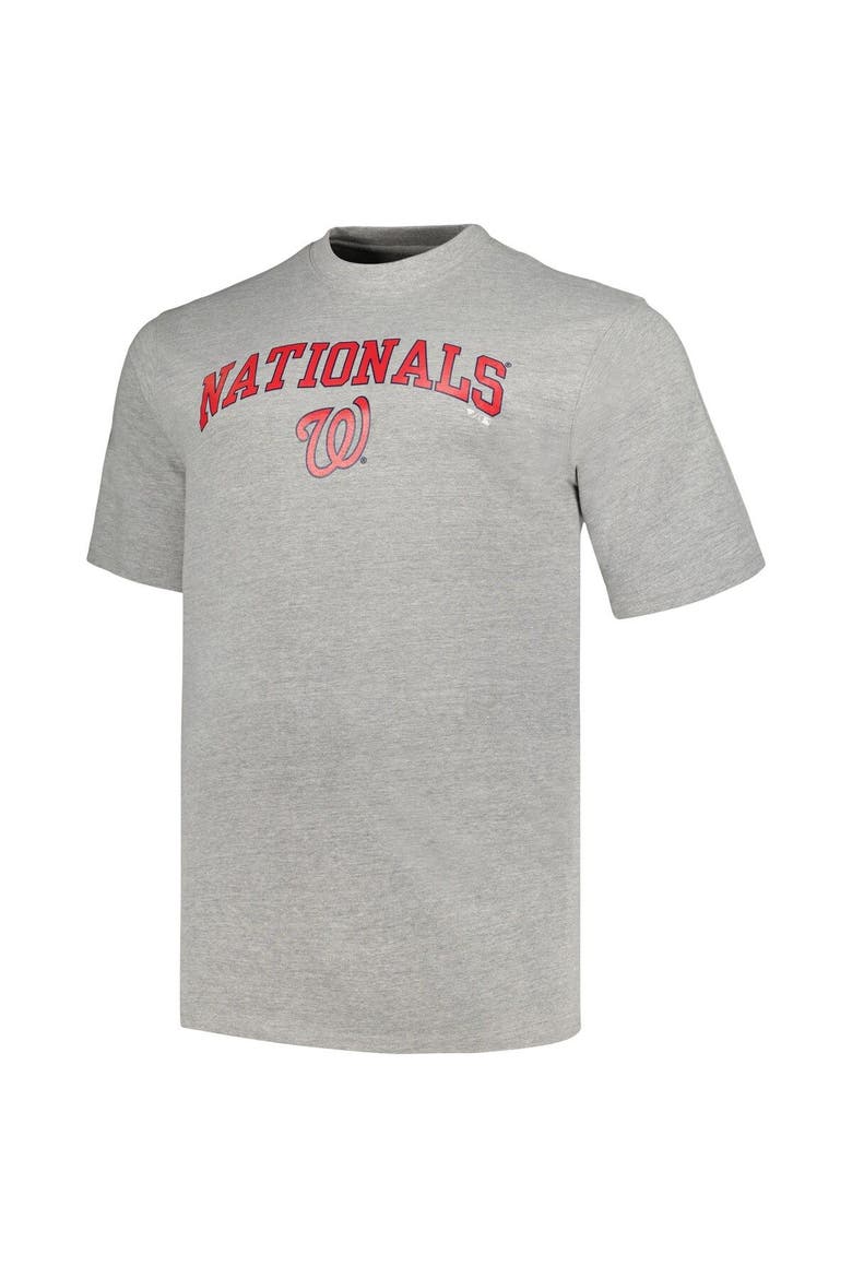 Men's Profile Black/Heather Gray Washington Nationals Big & Tall T-Shirt Combo Pack, Alternate, color, Black