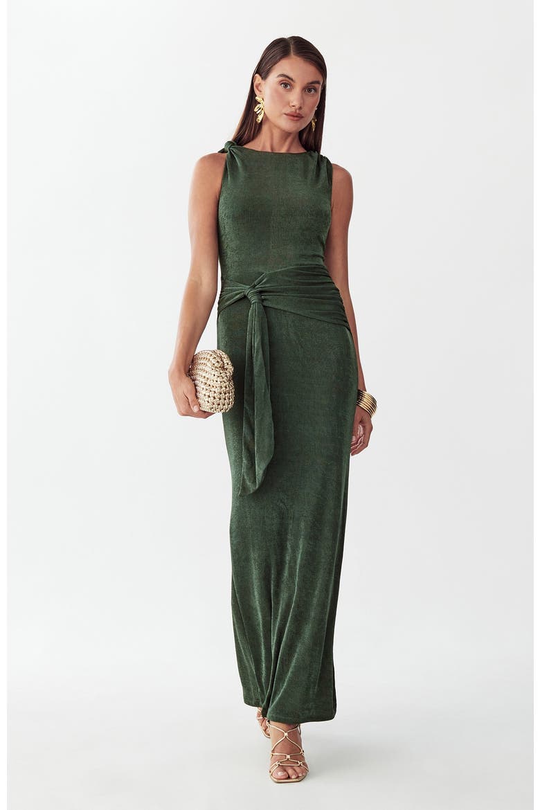 Arnah Maxi Dress, Alternate, color, Dark Olive