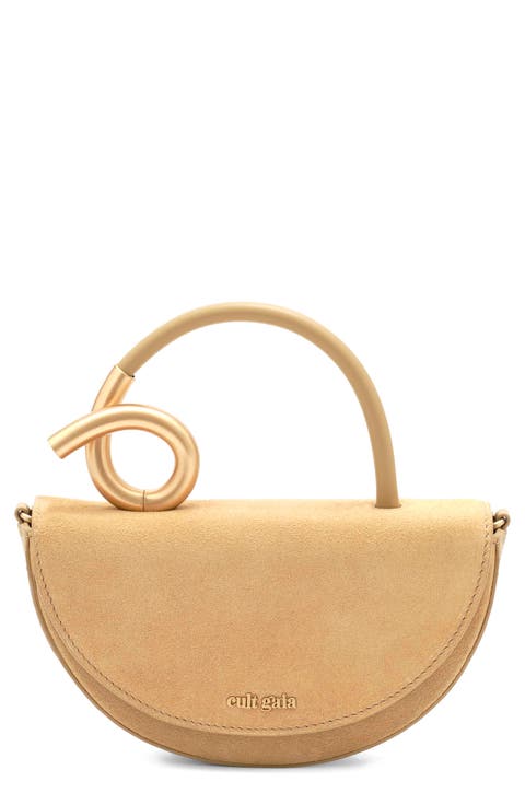 Nano Azariah Suede Top Handle Bag