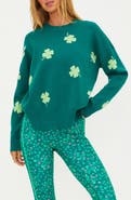 Beach Riot Callie Clover Jacquard Crewneck Sweater