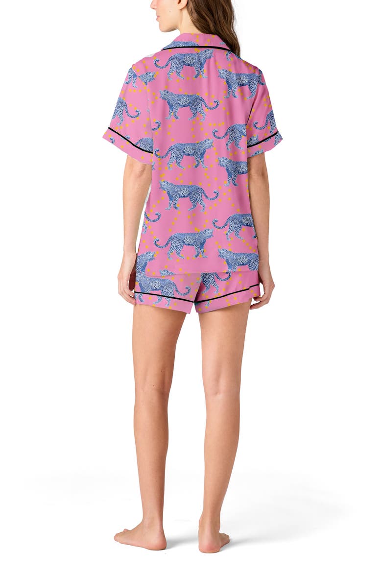 Cosmic Cheetah Short Set, Alternate, color, Pink