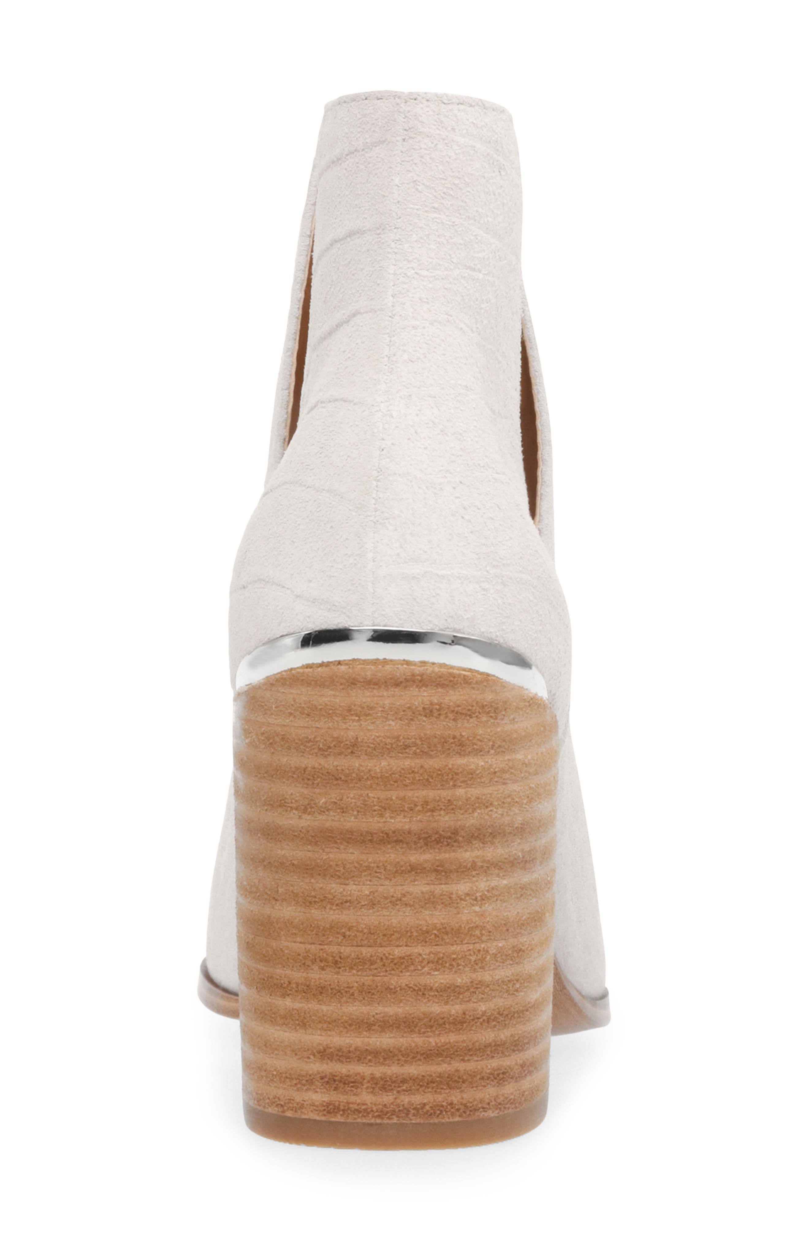 Kaylah Pointed Toe Bootie, Alternate, color, BONE CROCO