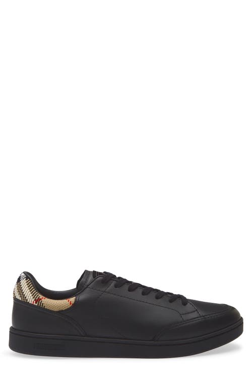 Burberry Set Leather Sneakers In Black