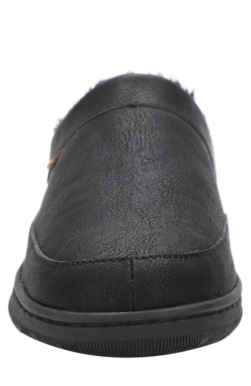 Lamo Julian Faux Wool Lined Clog In Waxed Black