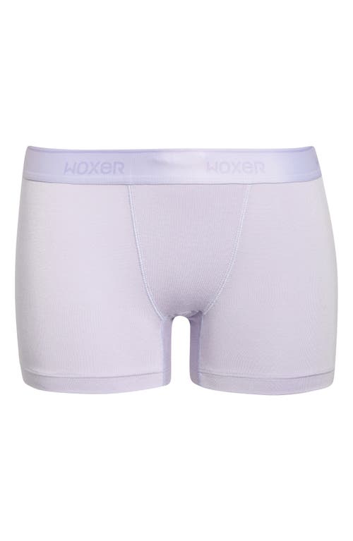 Woxer Star Ultra-soft 3-inch Boxer Briefs In Purple