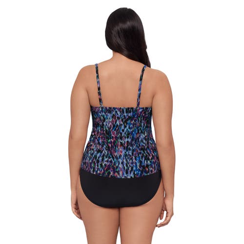 Trimshaper Ronnie 2 Tier Ruffle Tankini Swimsuit Top