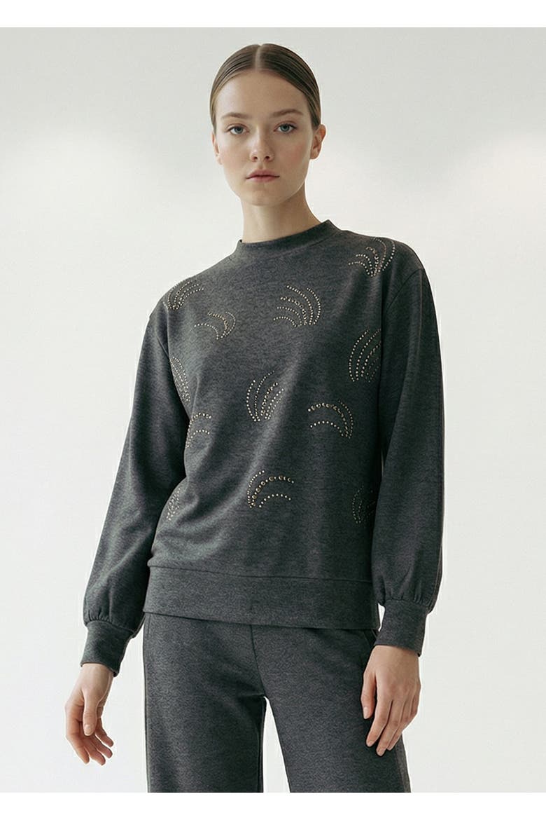 Fara Sweatshirt, Alternate, color, ANTHRACITE
