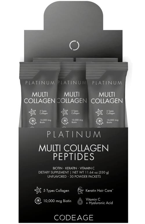 Codeage Multi Collagen & Biotin + Vitamin C Powder Stick Packs in White 