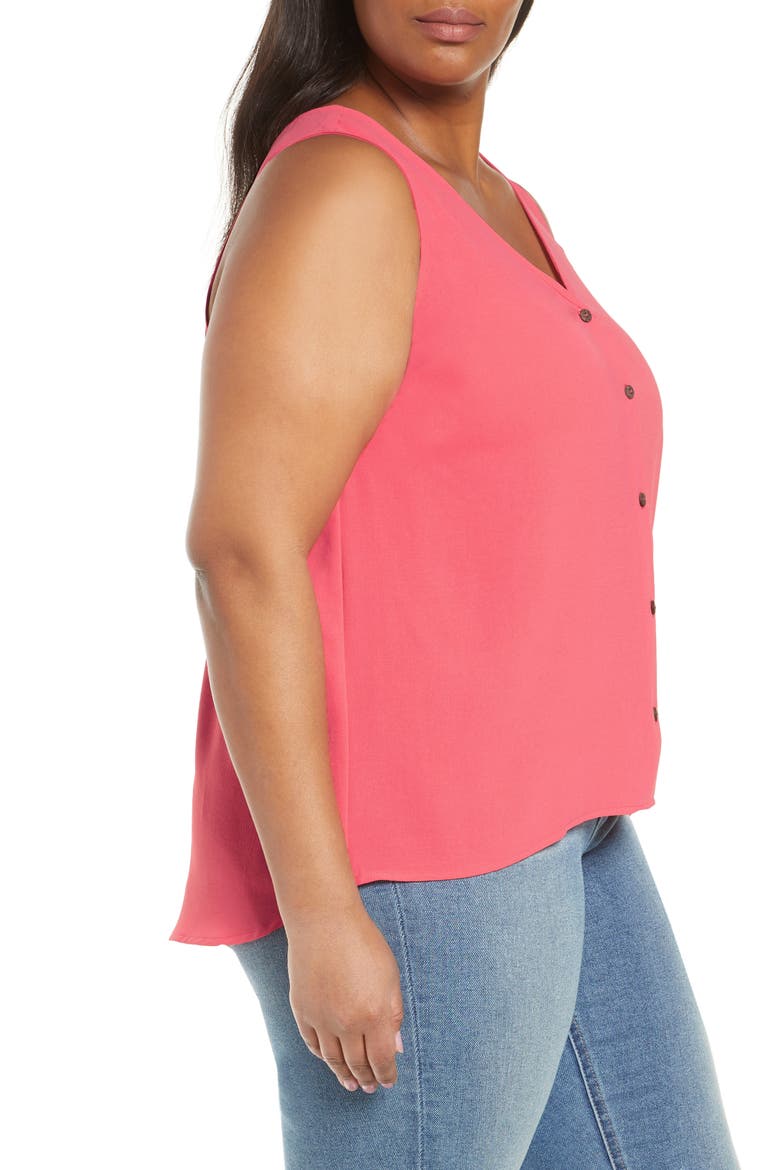 Gibson x The Motherchic Isle Button-Up Tank, Alternate, color, SUNKISSED CORAL