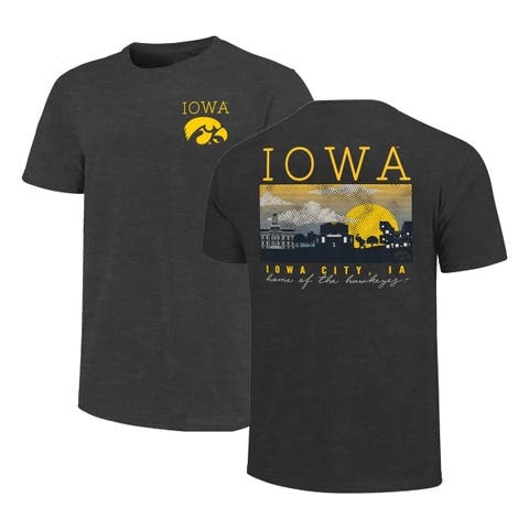 Men's Heather Charcoal Iowa Hawkeyes Big & Tall Campus Scene Core T-Shirt