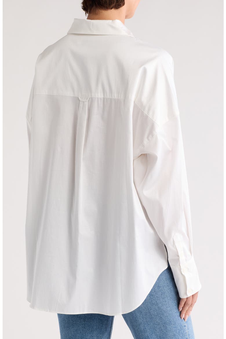 Dyloh Oversized Button-Up Shirt, Alternate, color, WHITE