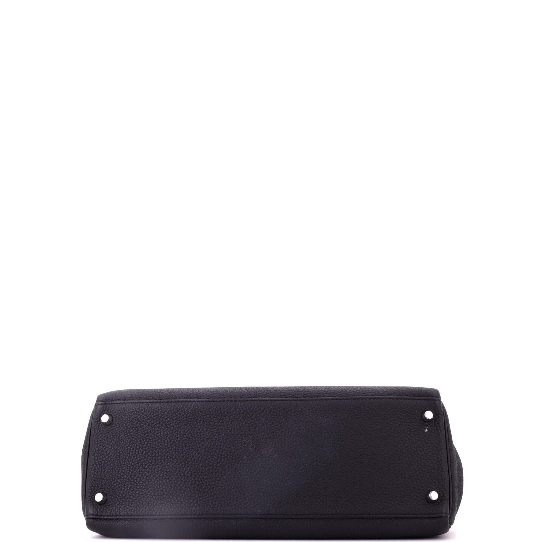 Kelly Handbag Black Togo with Palladium Hardware 35, Alternate, color, Black