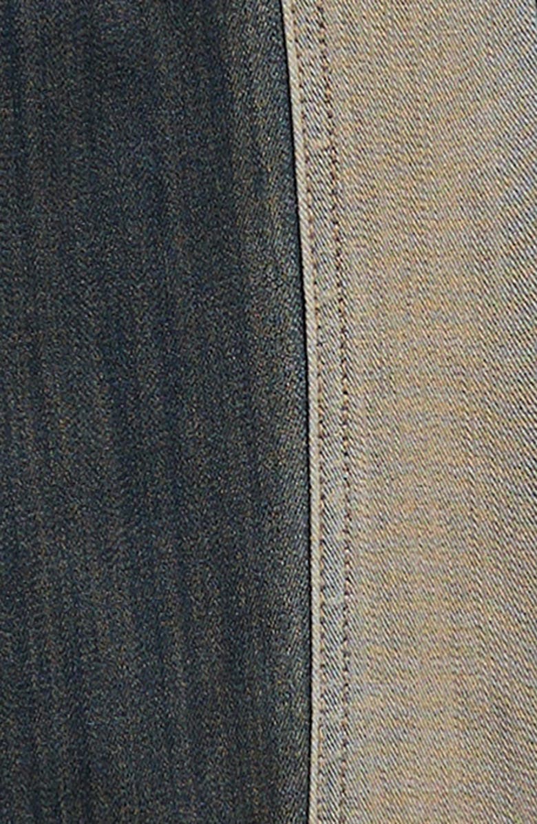 Tractr Kids' Colorblock Flare Leg Jeans, Alternate, color, Vintage Wash