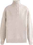 MOUSTACHE Button-Up Ribbed Sweater