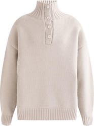 MOUSTACHE Button-Up Ribbed Sweater