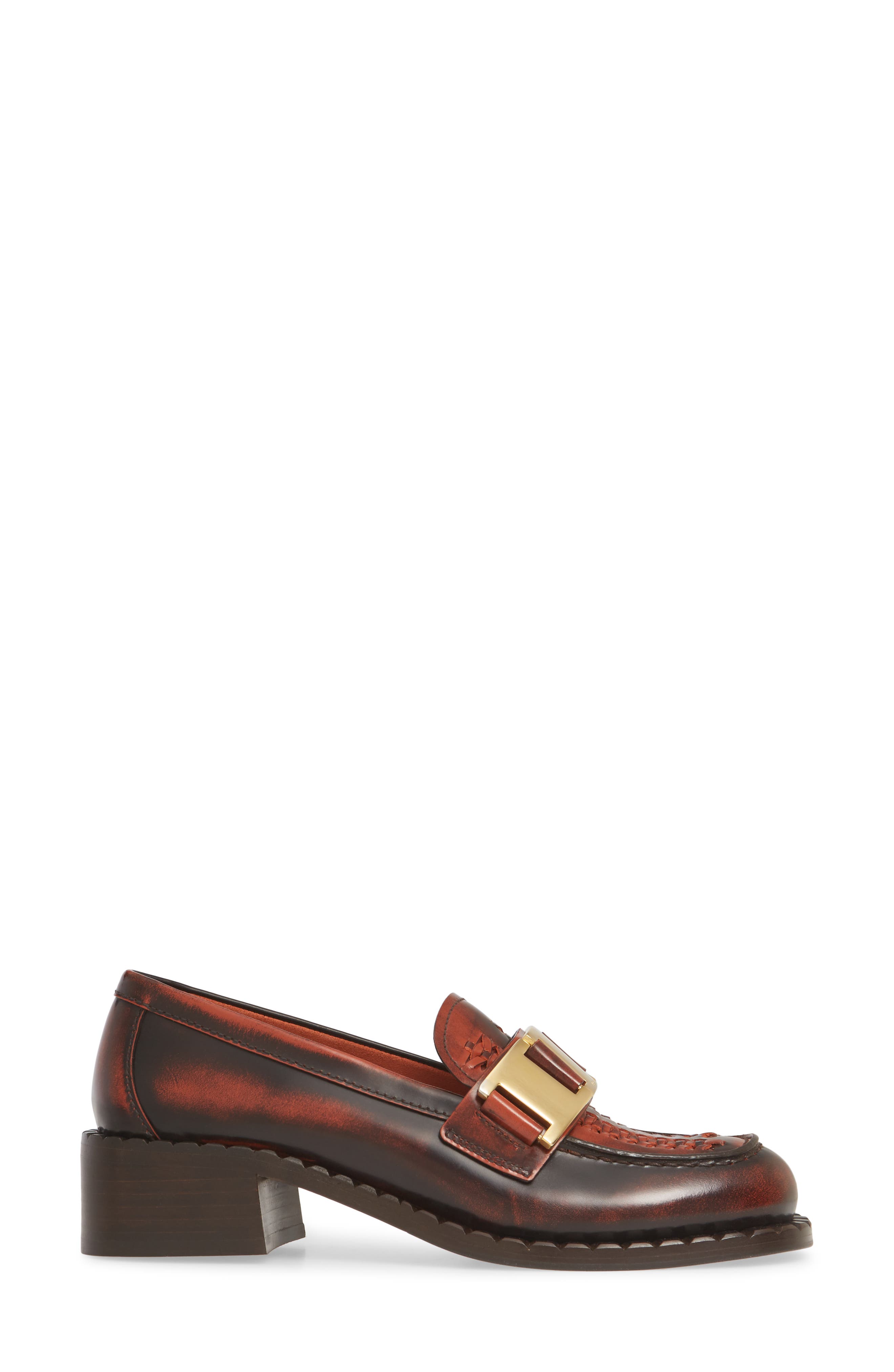 Chain Loafer, Alternate, color, BROWN