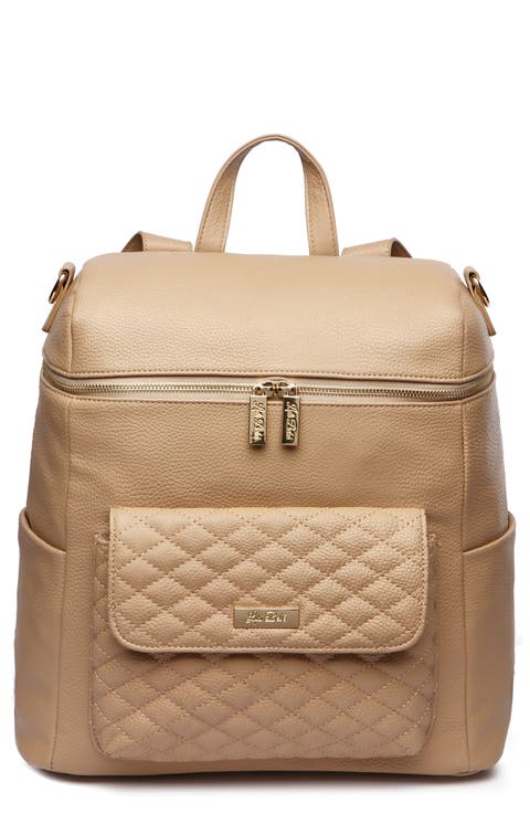 Monaco Faux Leather Diaper Backpack