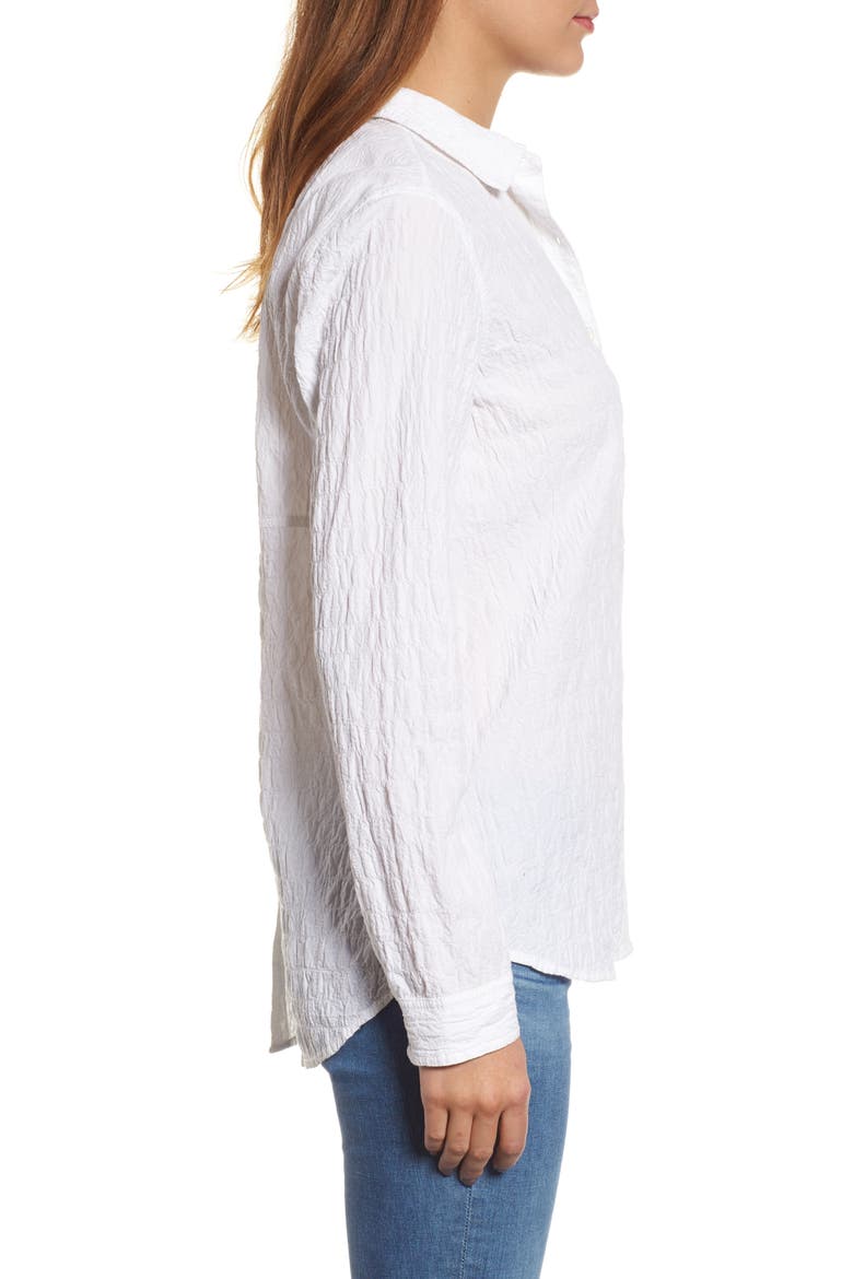 Button Up Shirt, Alternate, color, WHITE