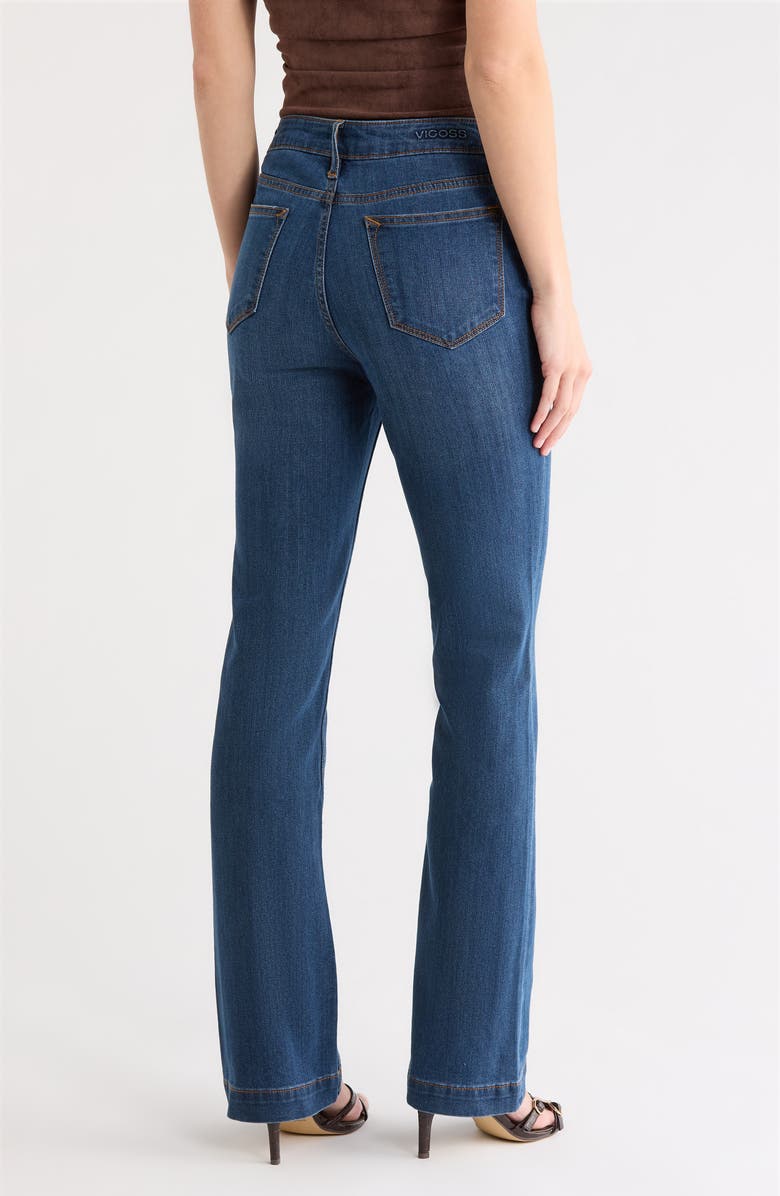 Vigoss High Waist Bootcut Jeans, Alternate, color, Dark Wash