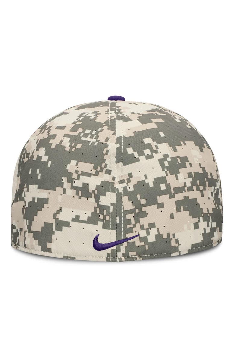Men's Nike Digital Camo LSU Tigers 2025 Dugout True Performance Fitted Hat, Alternate, color, Camo