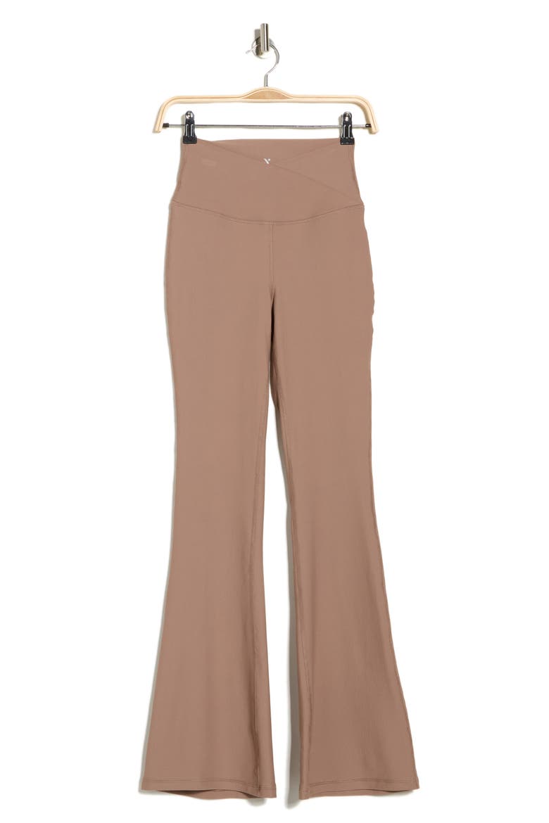 Wonderlink Madison Crossover Flared Leggings, Alternate, color, TIRAMISU