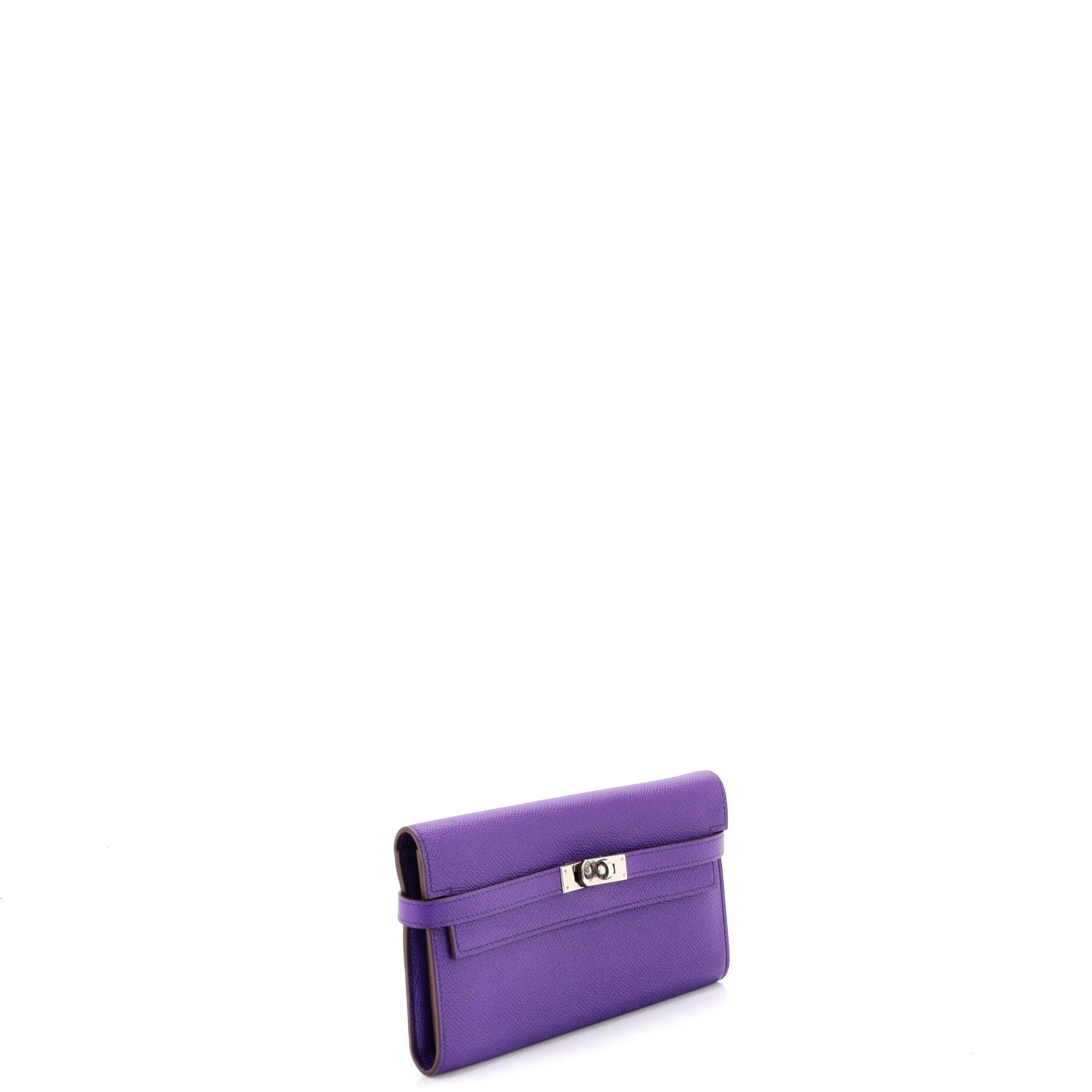 Kelly Wallet Epsom Long, Alternate, color, Crocus