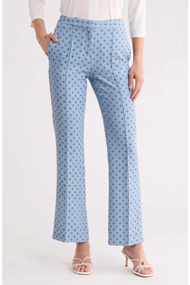 Tile Wide Leg Pants, Main, color, FRENCH BLUE TILE PRINT
