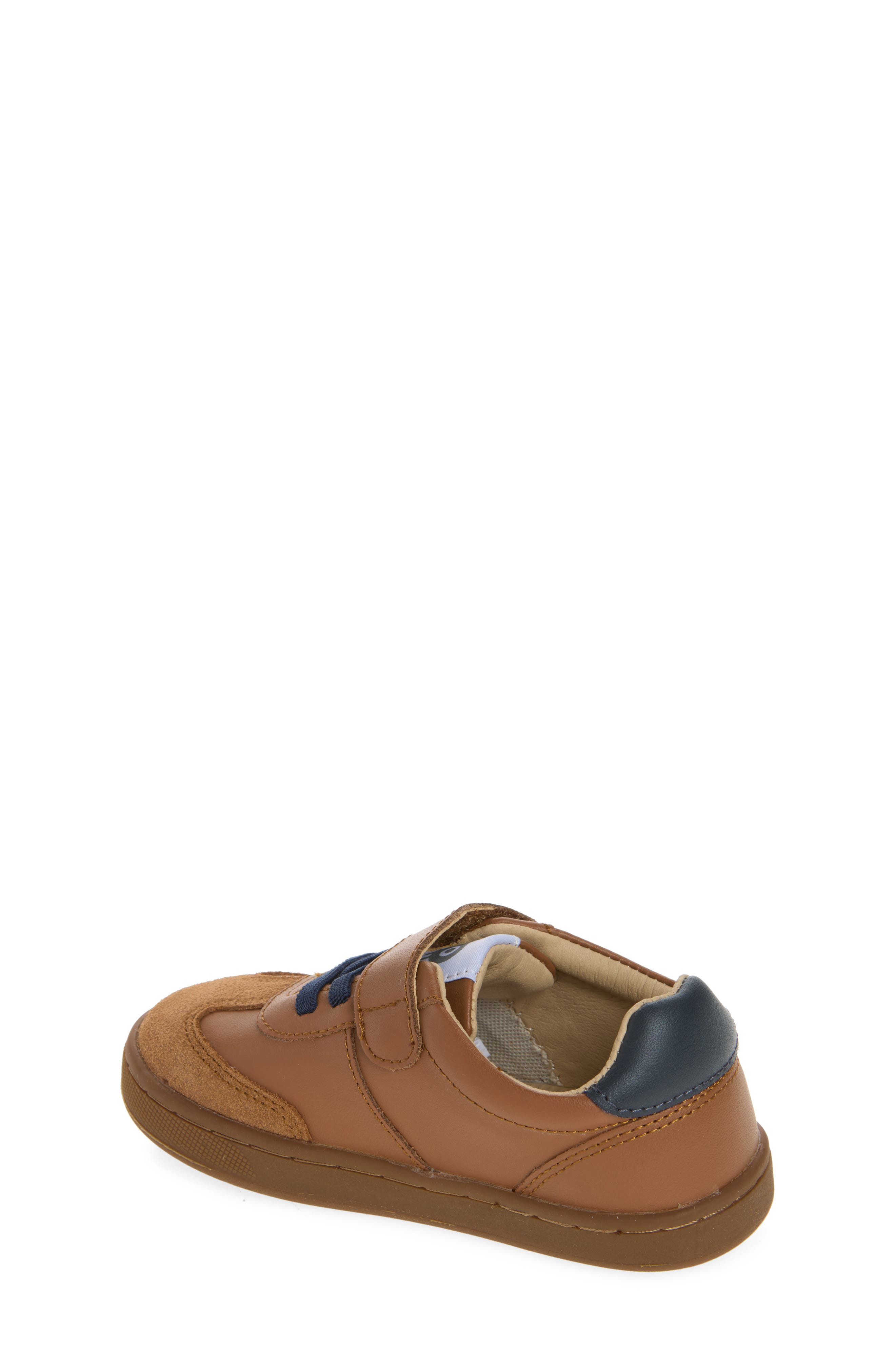 Kids' Retro Platinum Sneaker, Alternate, color, TAN / NAVY / WHITE