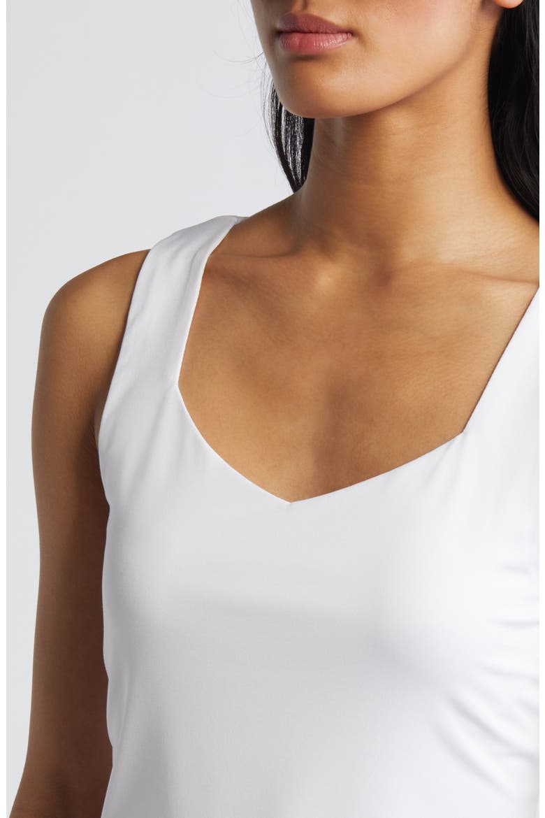 Sweetheart Sleeveless Knit Top, Alternate, color, BRIGHT WHITE