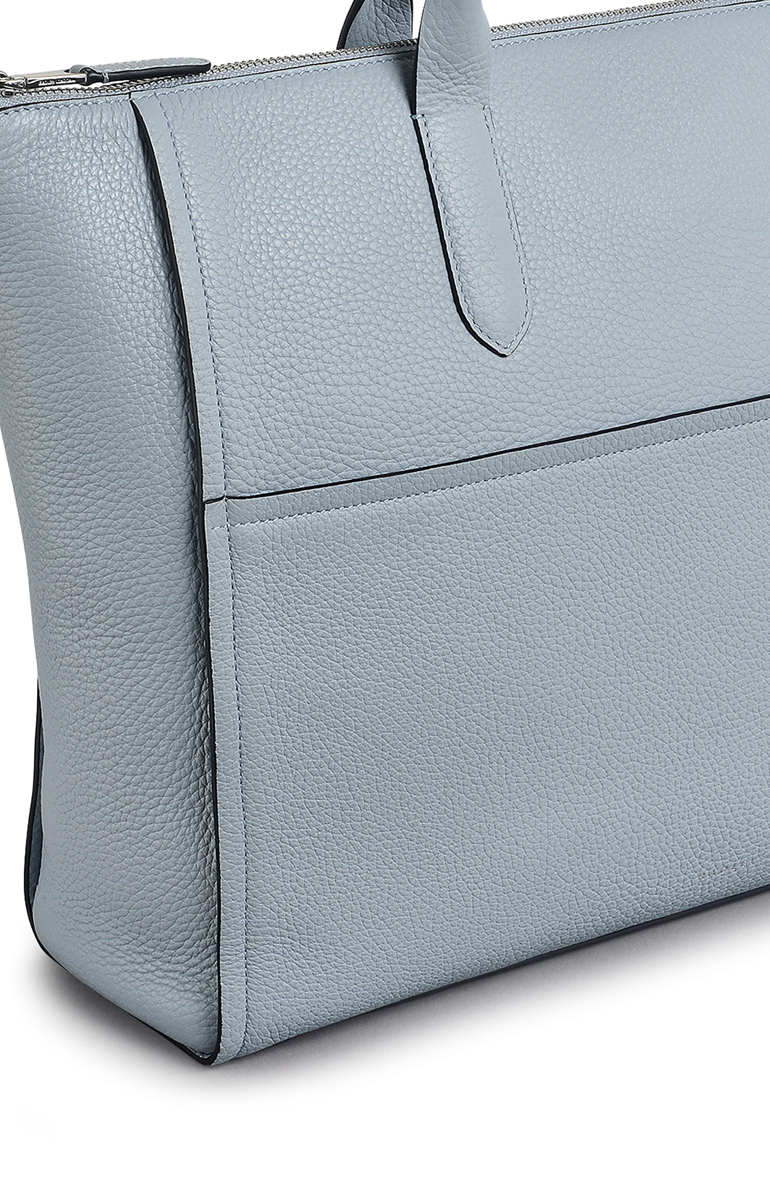 Radley Oak Street Medium Ziptop Tote Bag, Alternate, color, Smoke Blue