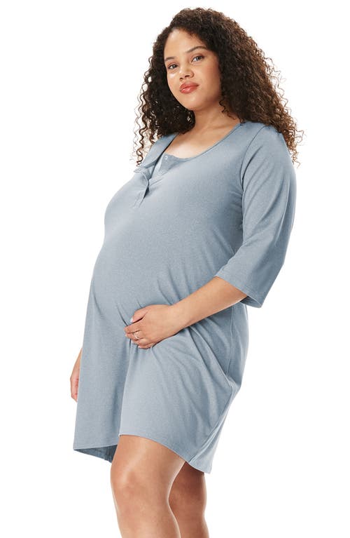 Motherhood Maternity Maternity Sleep Henely Nightgown With Nursing Access In Gray