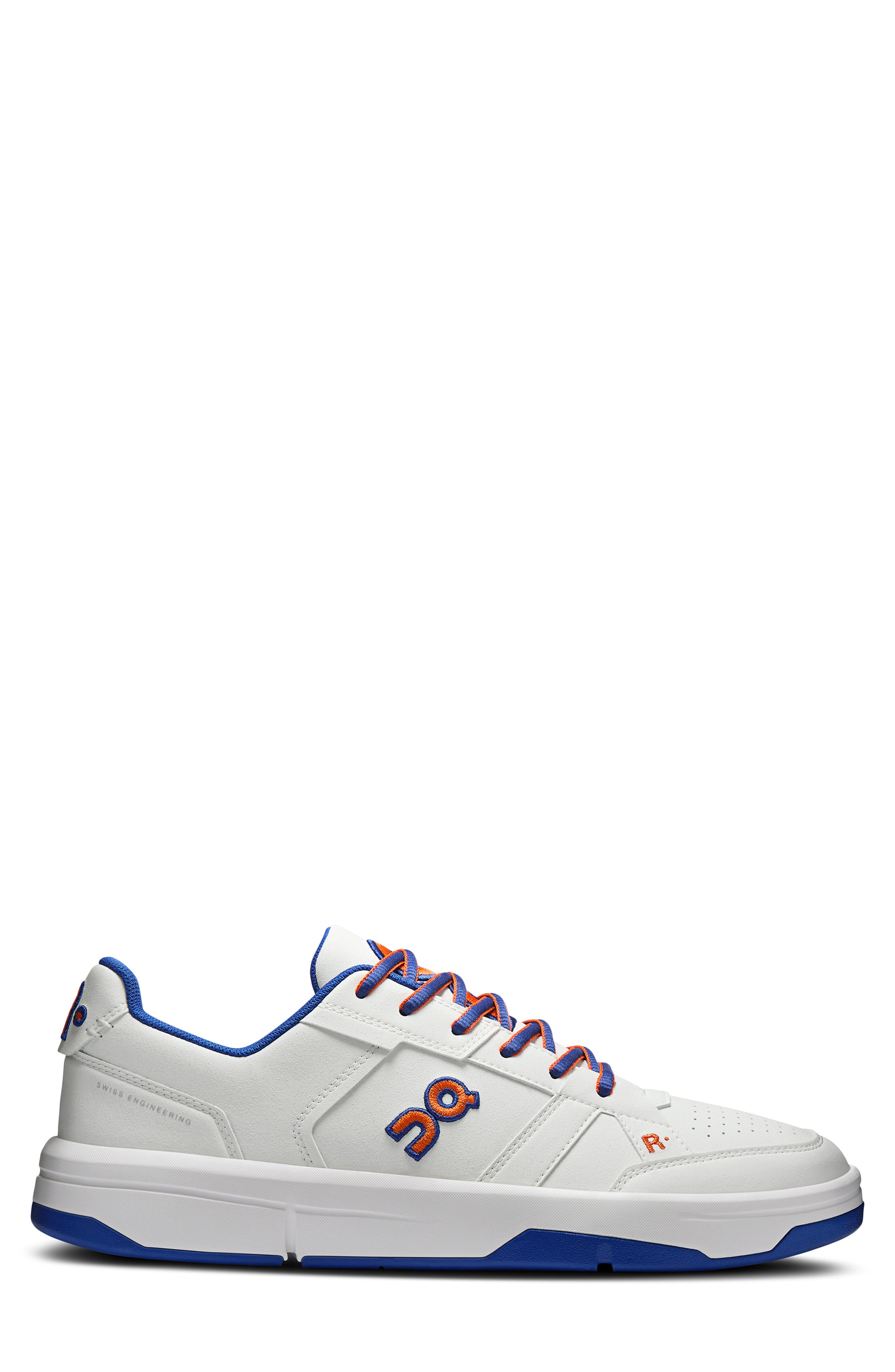 On THE ROGER CH Varsity Tennis Sneaker, Alternate, color, White/ Indigo