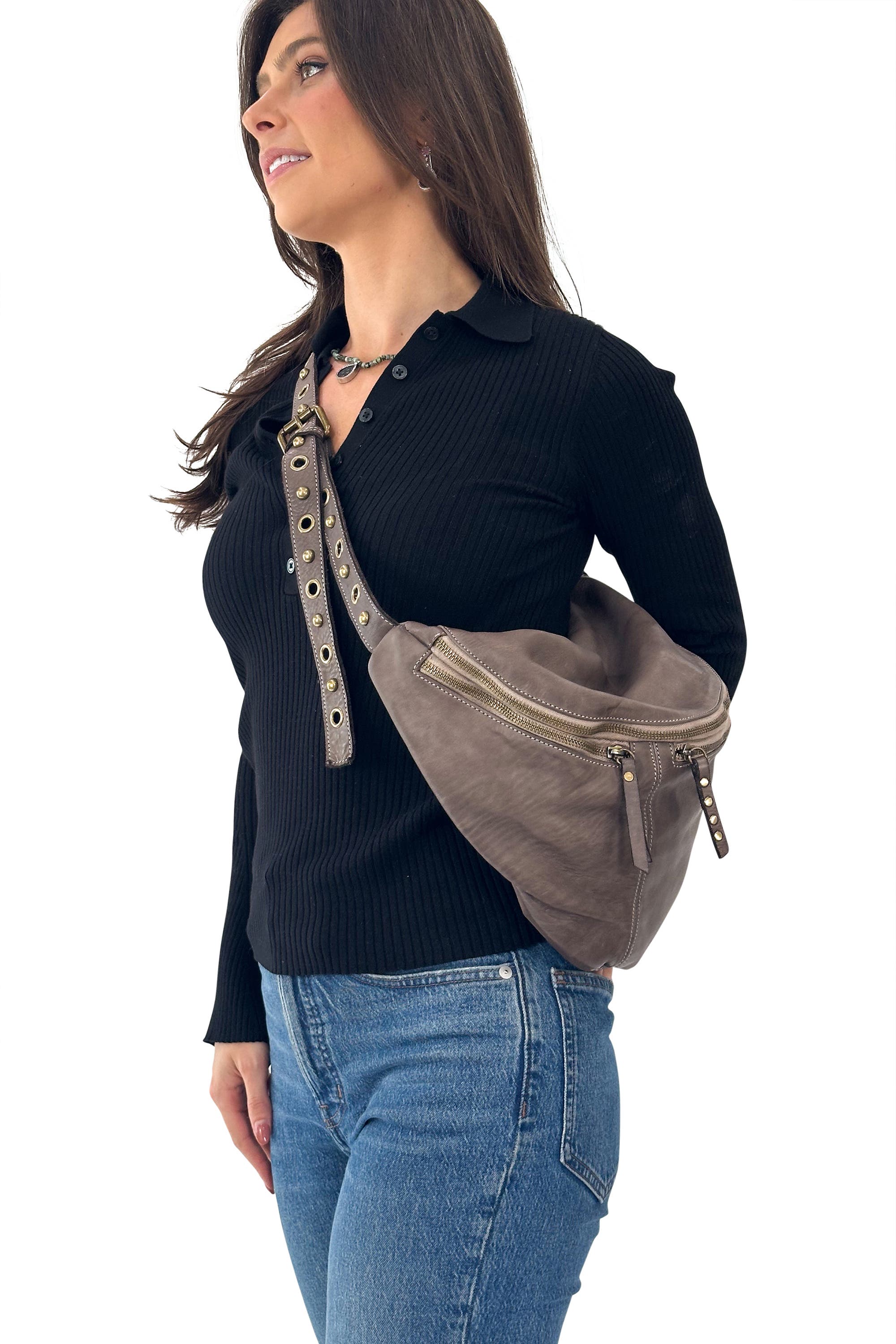 Bella Large Sling, Alternate, color, Mushroom