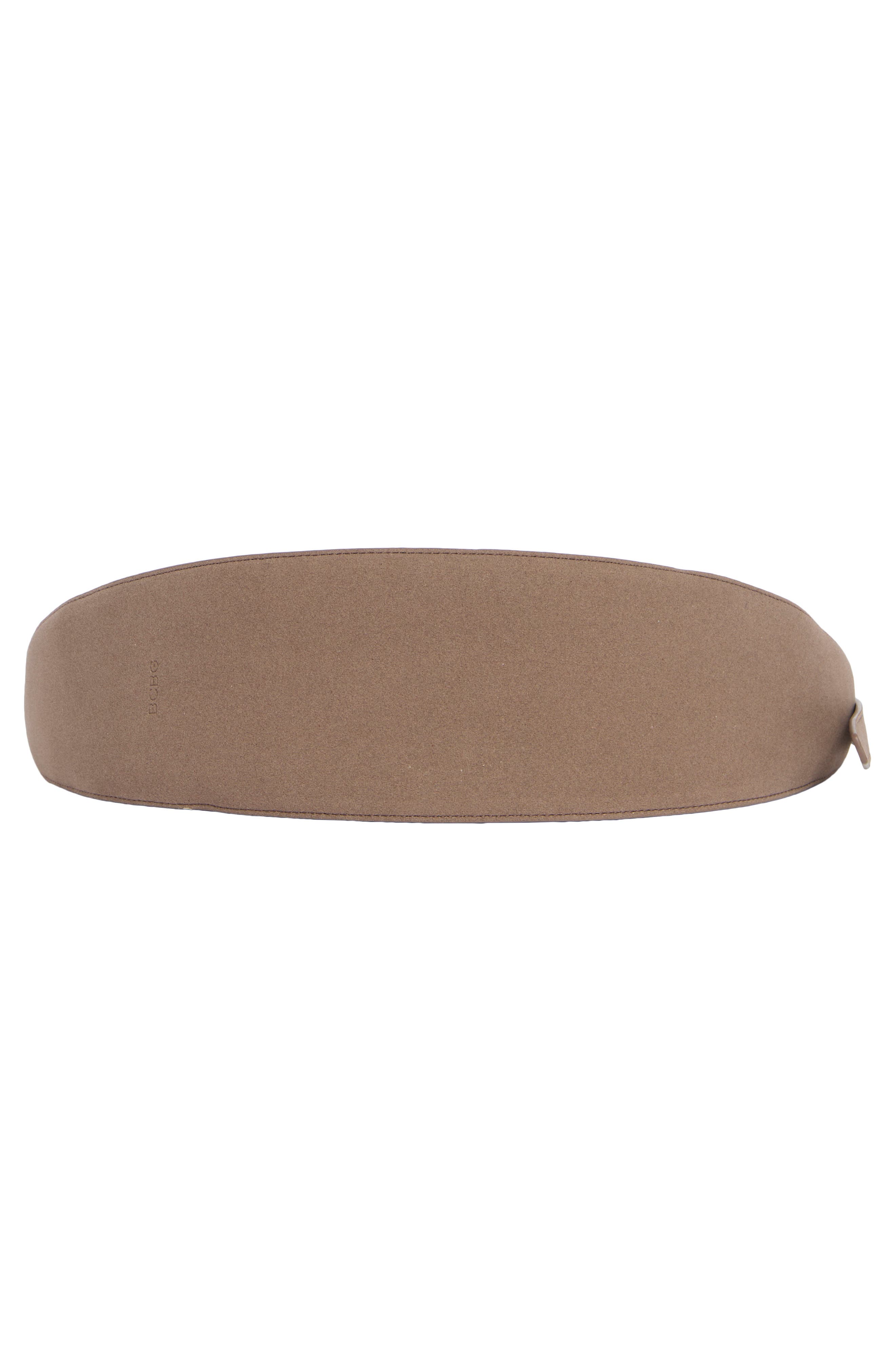 BCBG Skinny Crescent Shoulder Bag, Alternate, color, Taupe