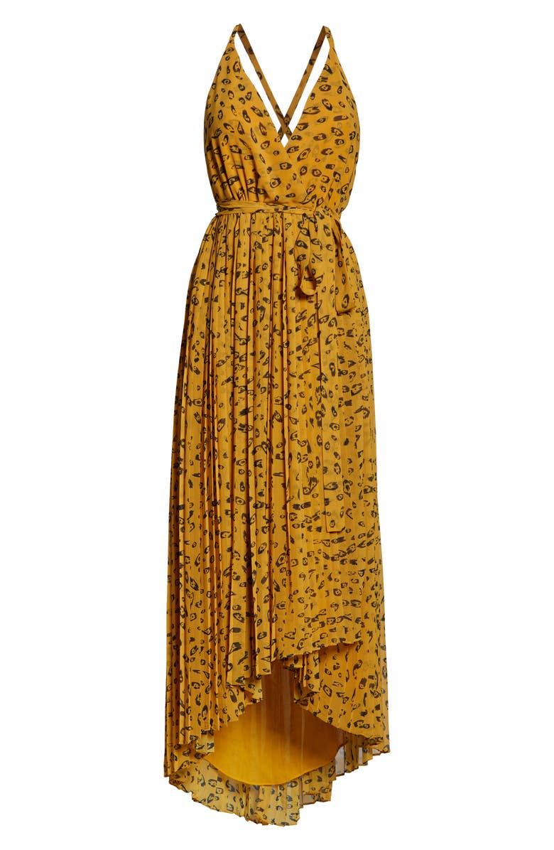 Fame and Partners Leopard Print Wrap Dress, Alternate, color, 