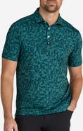 Bad Birdie Chippd Grooves Abstract Print Performance Golf Polo