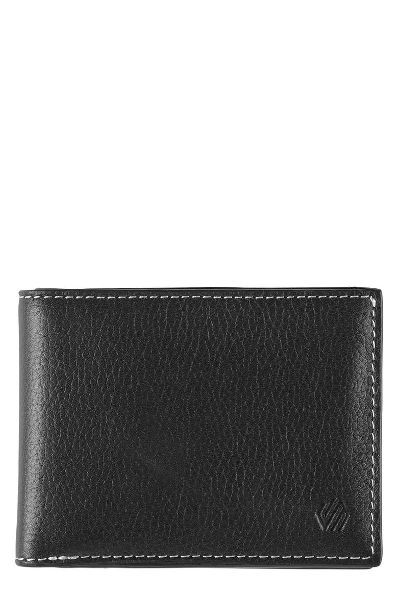 Kingston Leather Bifold Wallet, Main, color, BLACK PEBBLED