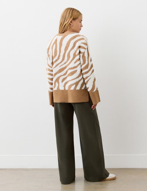 Finery London Tully Animal Print Knitted Jumper