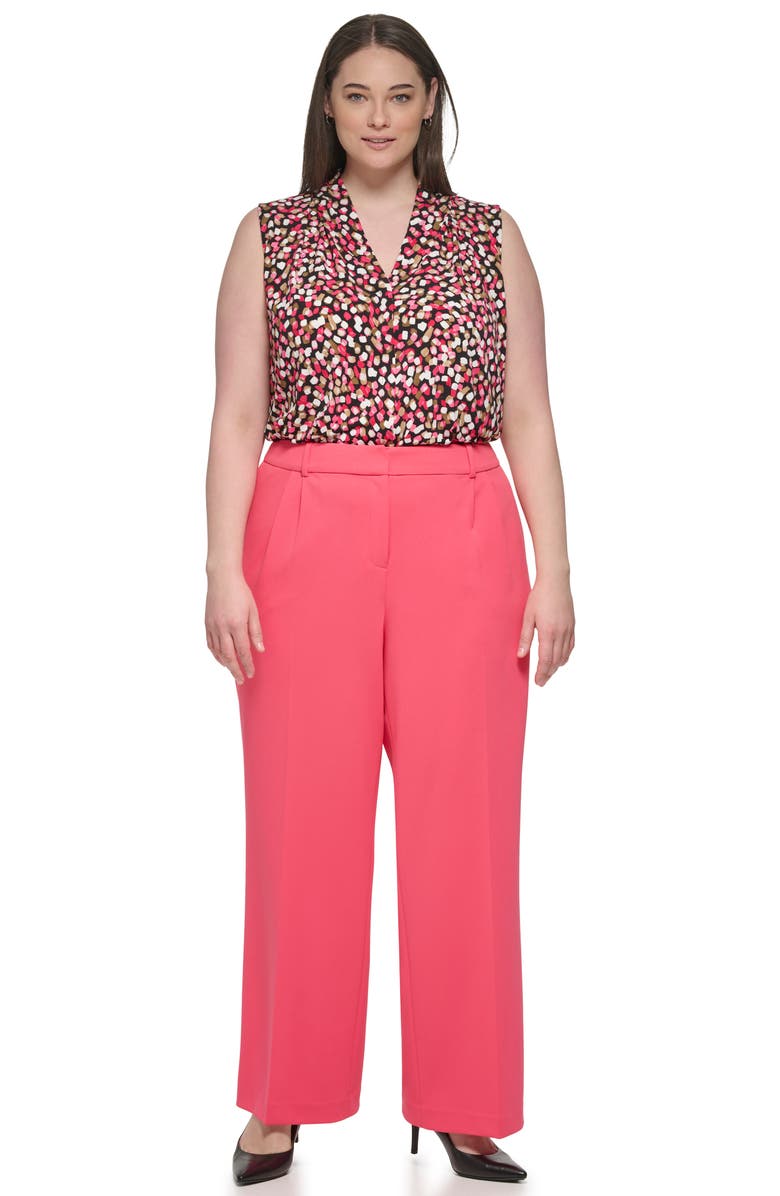 Calvin Klein Straight Leg Pants, Alternate, color, Rosebud