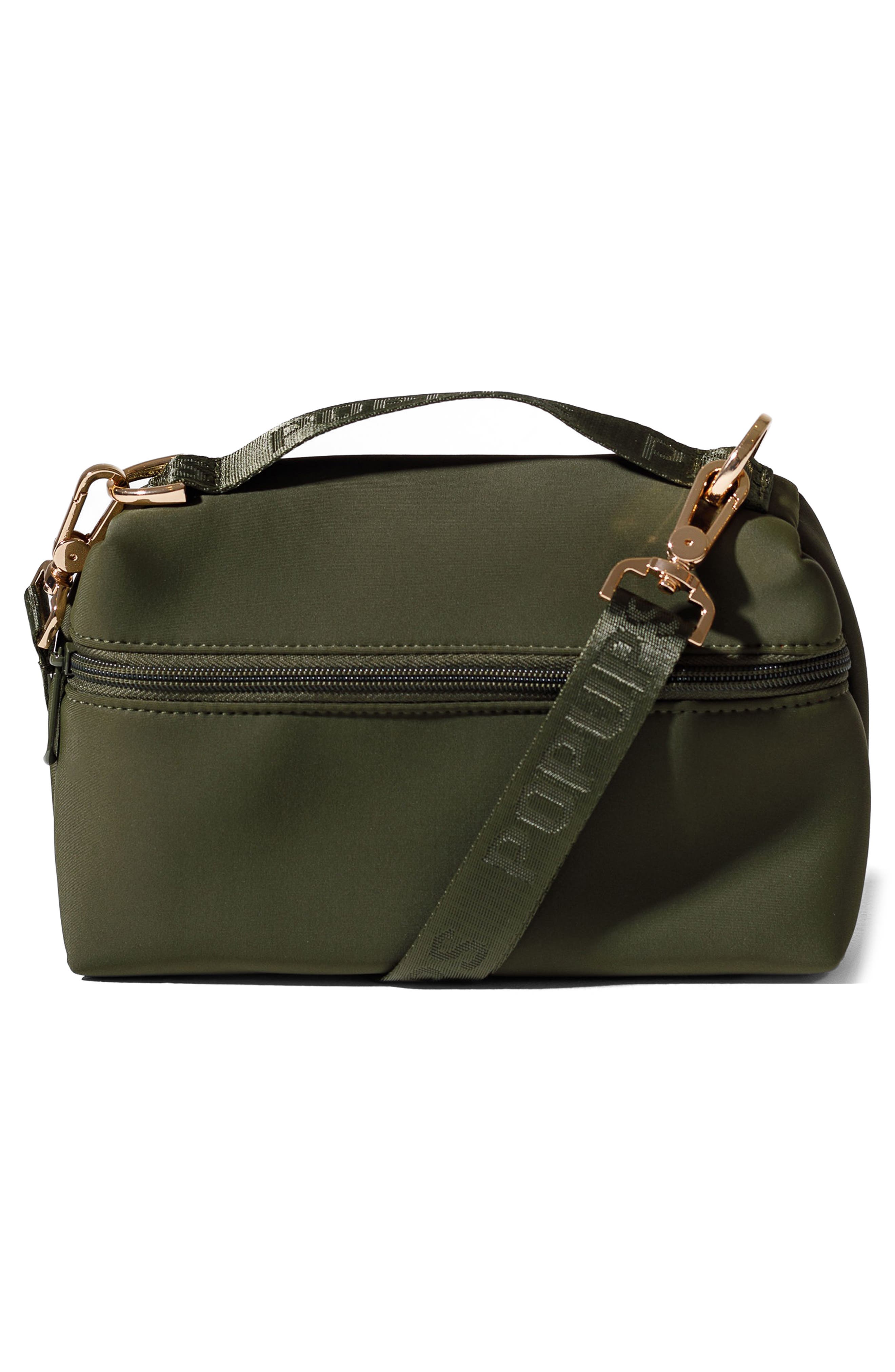 Vanity Neoprene Clutch, Alternate, color, SAFARI GREEN