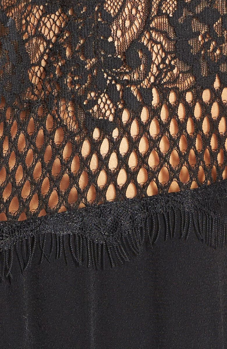 Adelyn Rae Lace Trim Blouson Romper, Alternate, color,