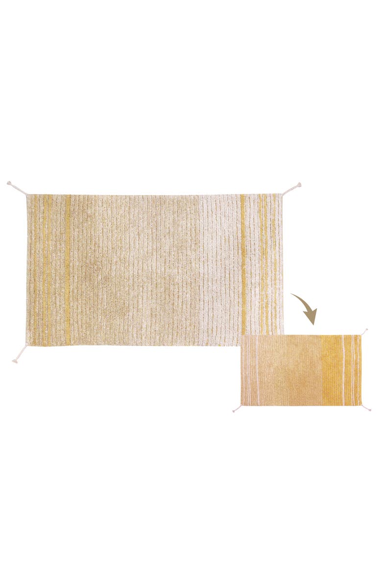 Lorena Canals Reversible Washable Rug Twin Amber, Alternate, color, Amber
