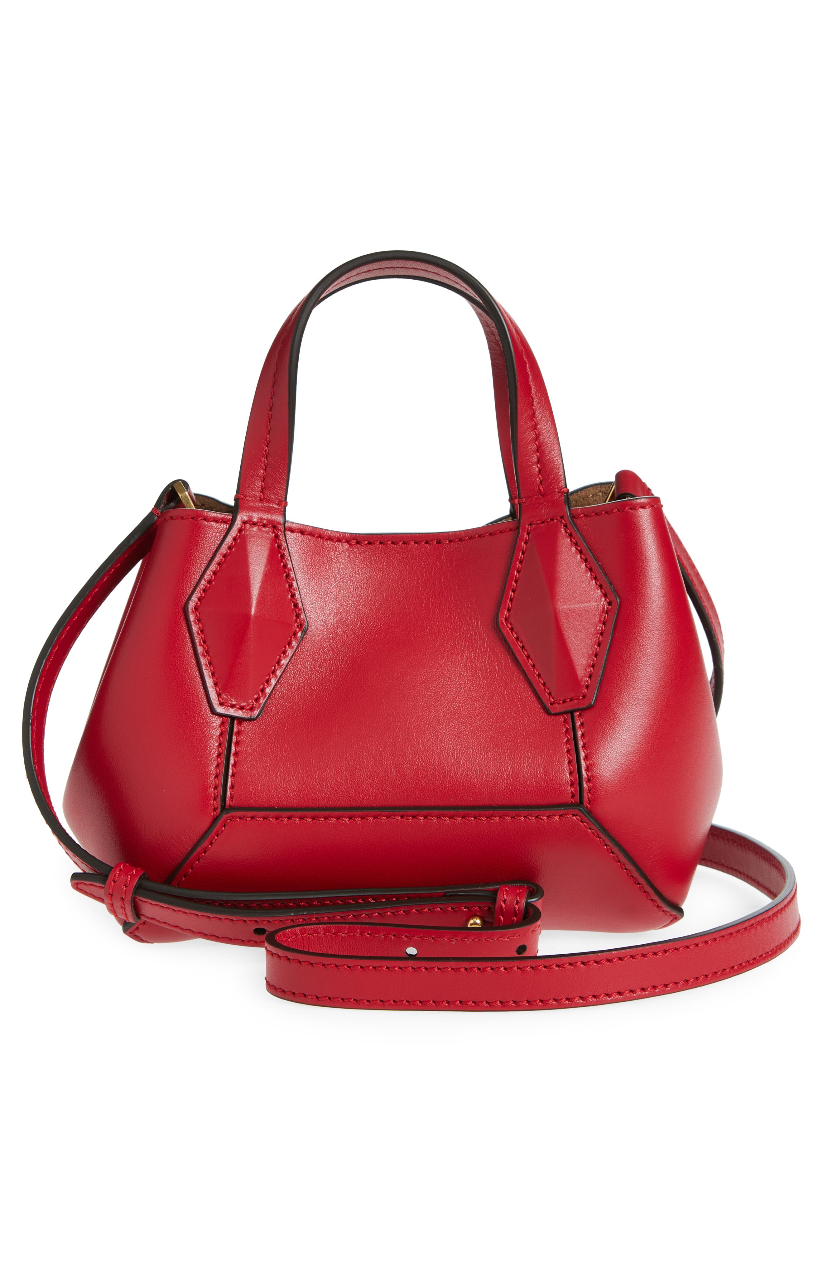 Jimmy Choo Extra Small Diamond Leather Tote, Alternate, color, 