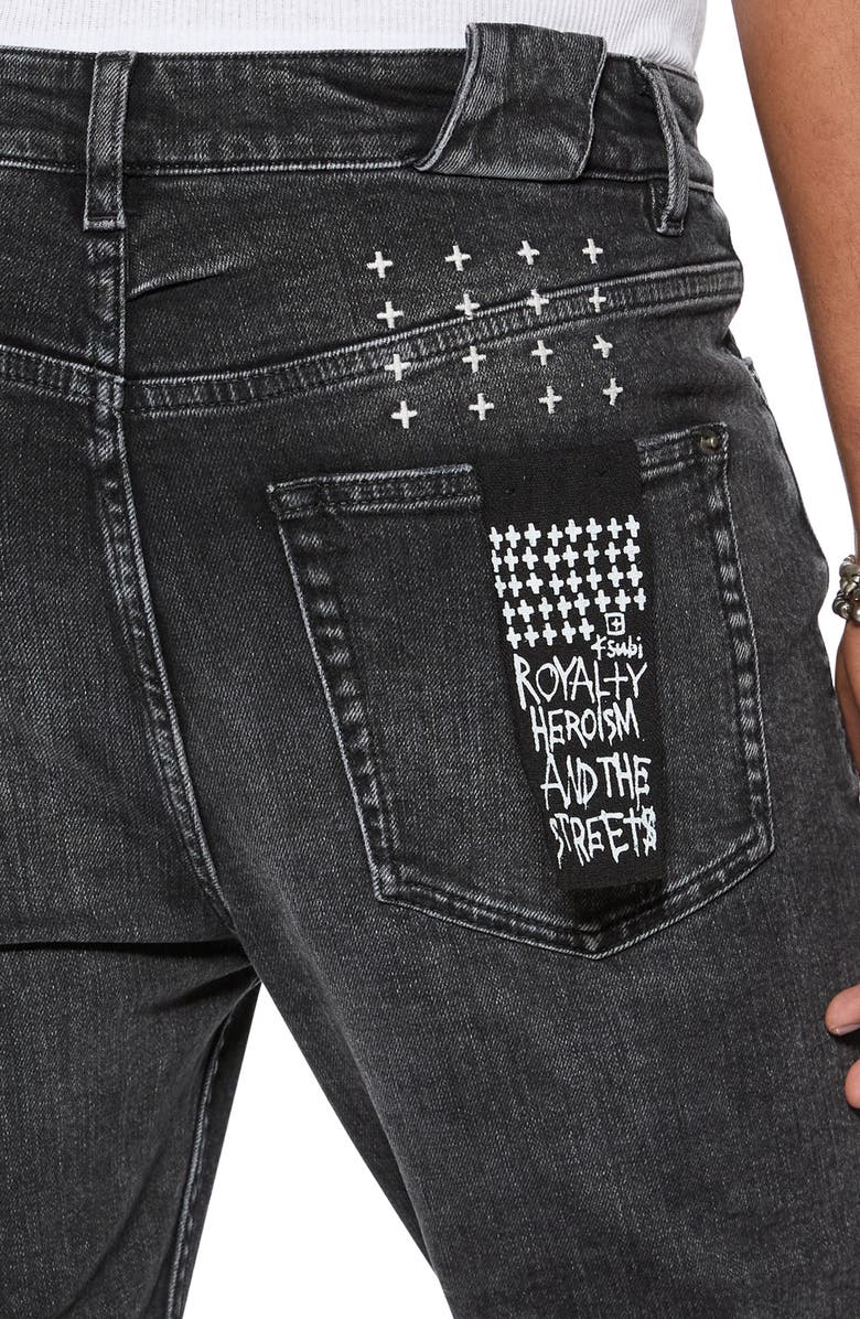 Ksubi Chitch Blakk Rokk Skinny Jeans, Alternate, color, 
